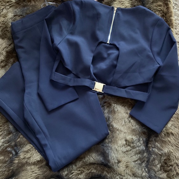 Navy blue pants set - Picture 1 of 2